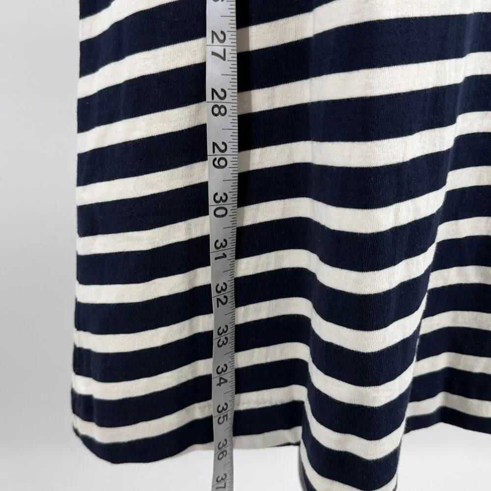 NWT J. Crew Navy and White Striped Long Sleeve Dress Small New with Tag Video
